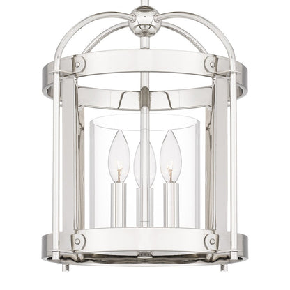 McPherson 3 Light Pendant, Clear