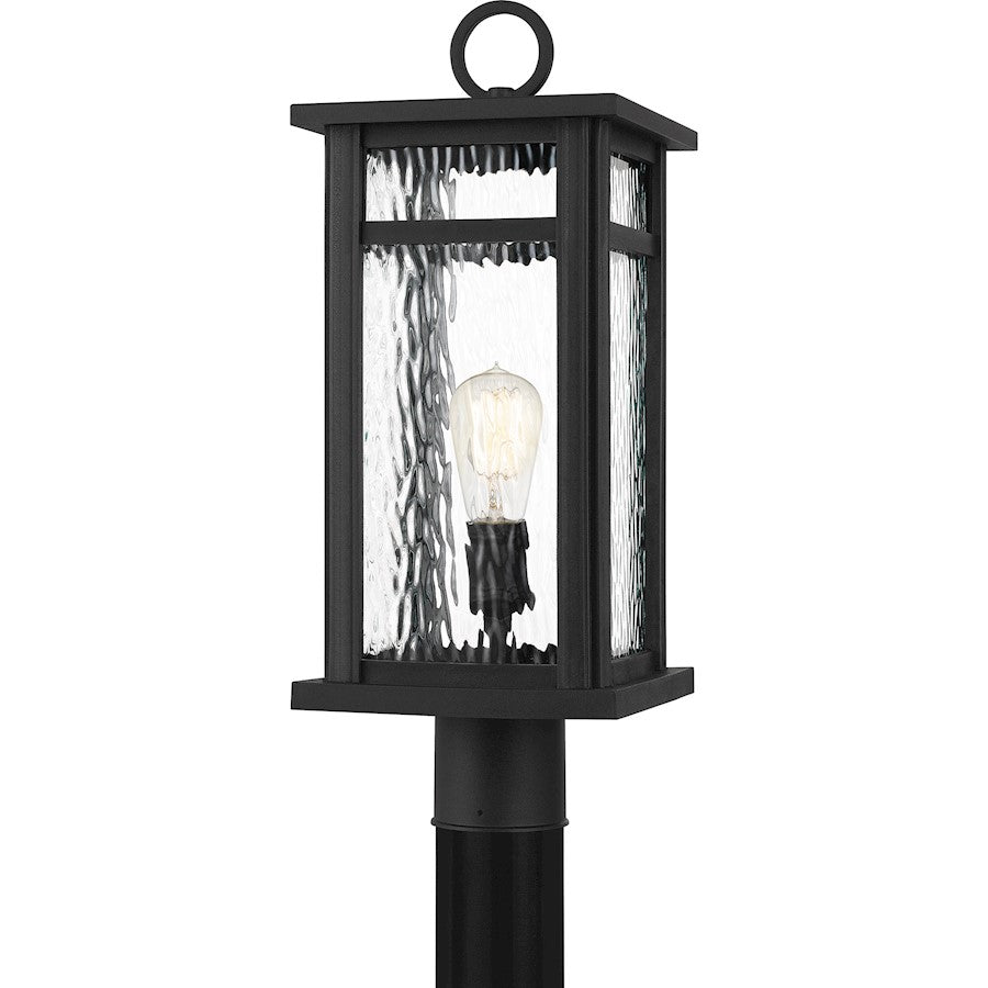 Moira 1 Light Outdoor Post Lantern, Earth Black