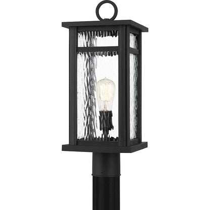 Moira 1 Light Outdoor Post Lantern, Earth Black
