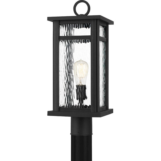 Moira 1 Light Outdoor Post Lantern, Earth Black