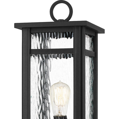 Moira 1 Light Outdoor Post Lantern, Earth Black
