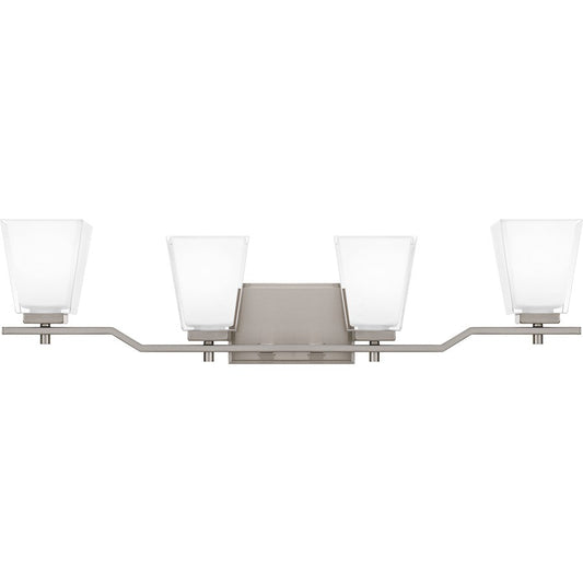 Myra 4 Light Bath Vanity, Brushed Nickel