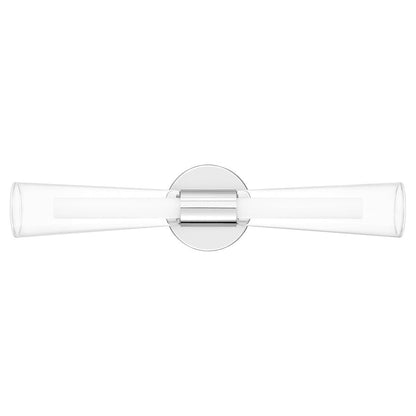 Amara Bath Vanity, Polished Chrome/Clear , Opal Etched