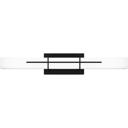 Quoizel Giselle Large Bath Light, Matte Black/Opal Etched - PCGI8528MBK