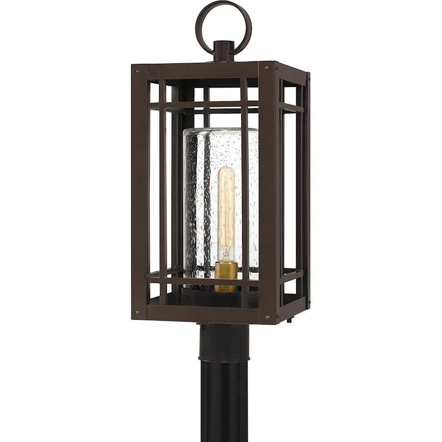 Pelham 1 Light Outdoor Post Lantern, Western Bronze