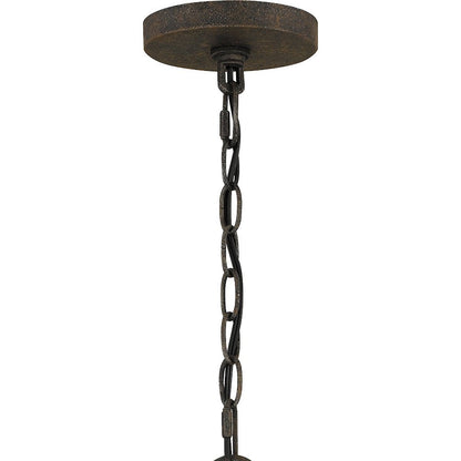 Laurent 5 Light Pendant, Rustic Black