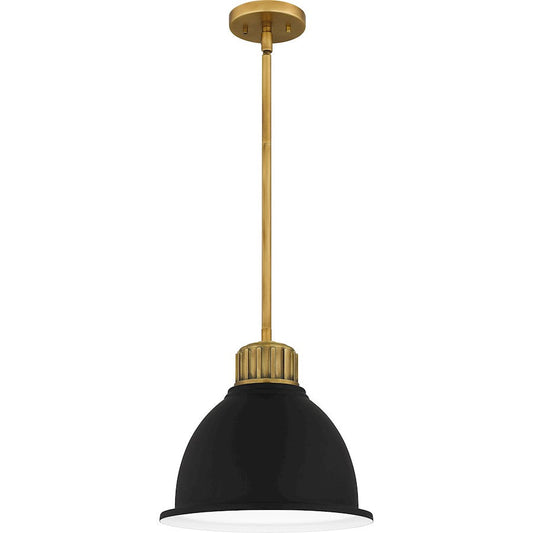 Baynard 1 Light Mini Pendant, Weathered Brass/Metal