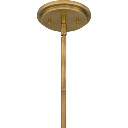 Lennox LED Mini Pendant, Weathered Brass