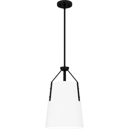 Faye 1 Light Mini Pendant, Matte Black/Metal