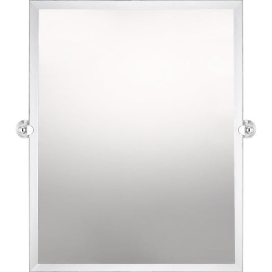 Rectangular Reflections Mirror, Polished Chrome