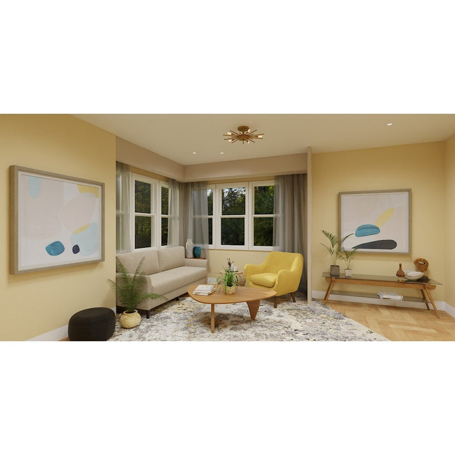 Mesquite 5 Light Semi-Flush Mount