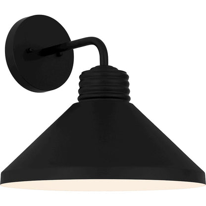 Rencher 1 Light Outdoor Lantern, Matte Black/Metal