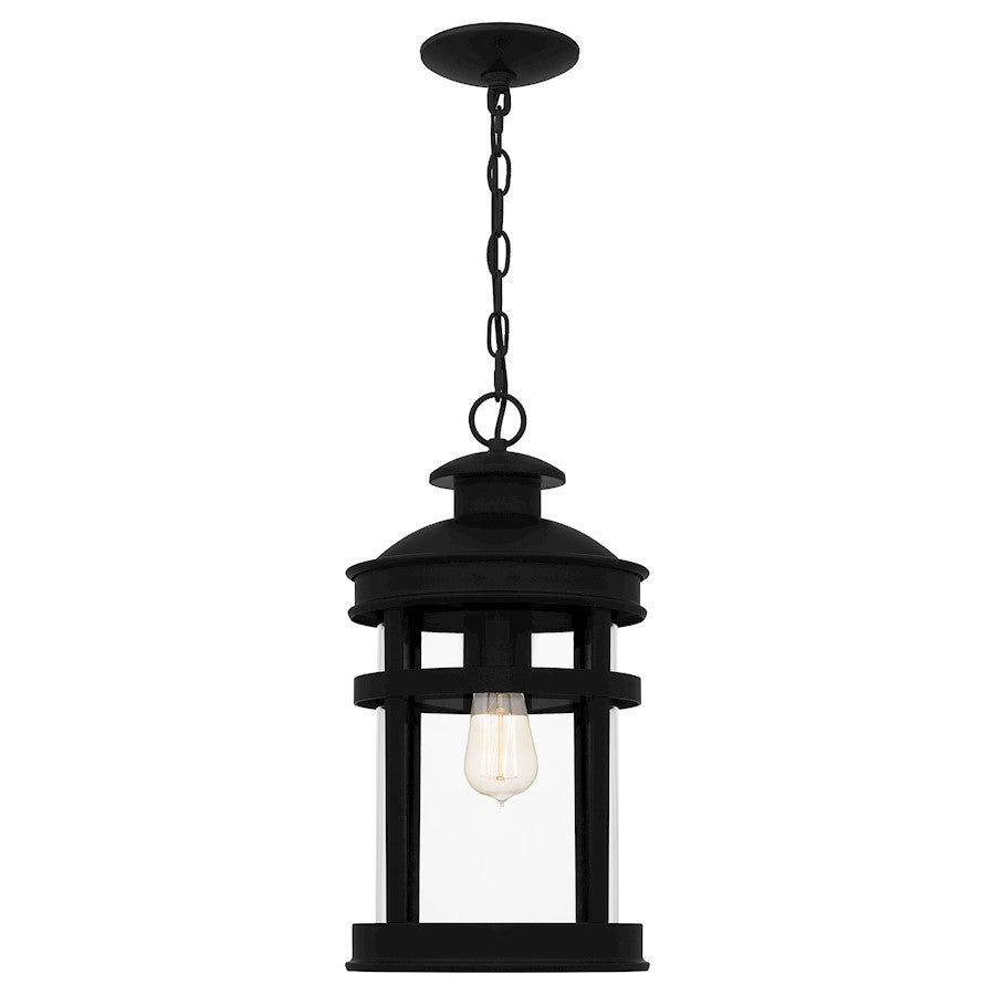 Scout 1 Light Mini Pendant, Matte Black/Clear