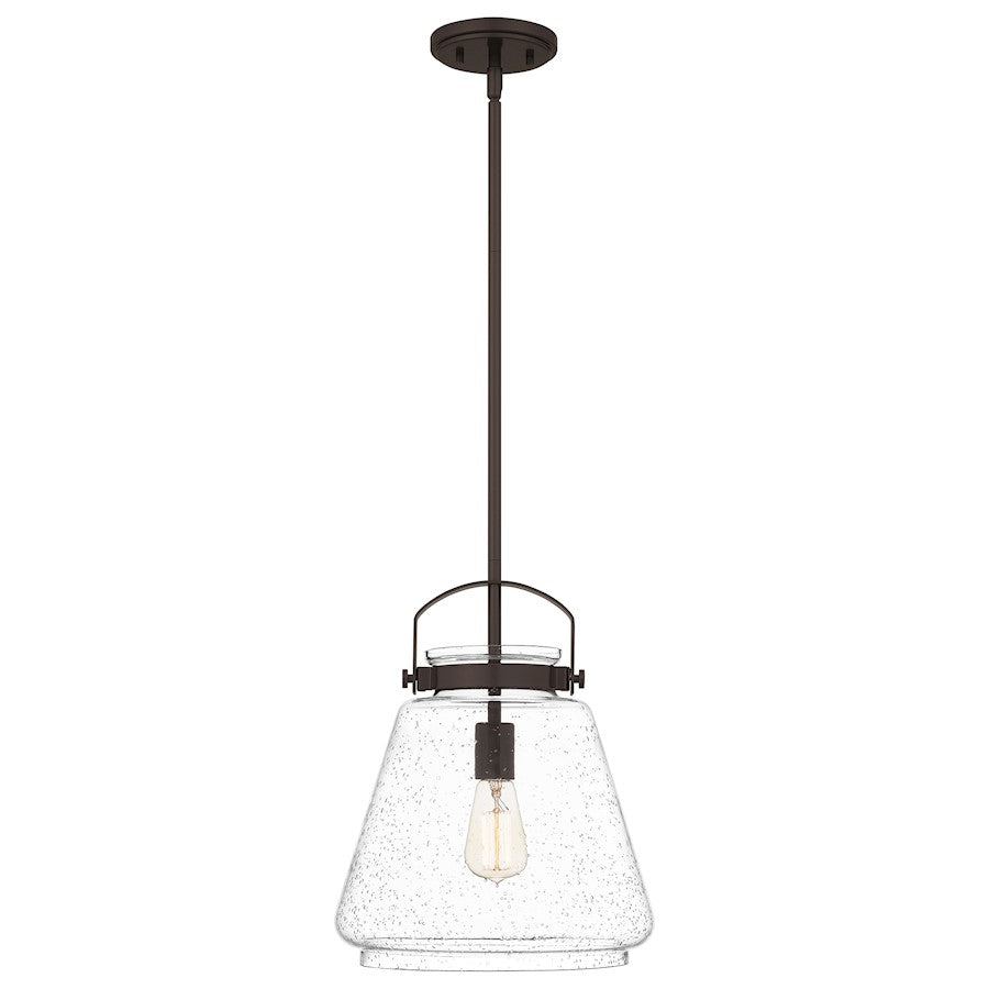 Stella 1 Light Mini Pendant, Clear Seeded