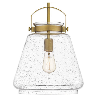 Stella 1 Light Mini Pendant, Clear Seeded