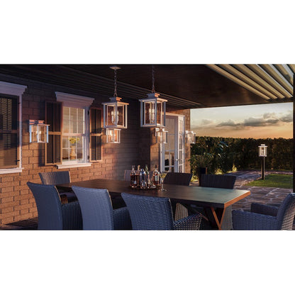Wakefield 3 Light Outdoor Wall Lantern, White Lustre