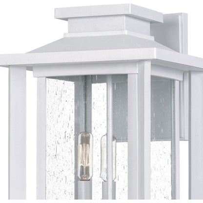 Wakefield 3 Light Outdoor Wall Lantern, White Lustre
