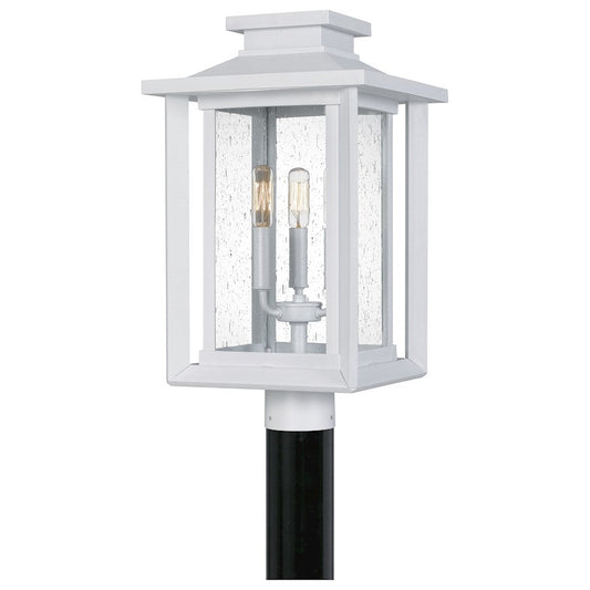 Wakefield 3 Light Outdoor Post Lantern, White Lustre
