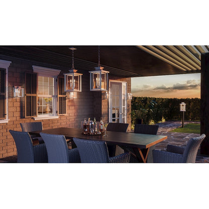 Wakefield 3 Light Outdoor Post Lantern, White Lustre