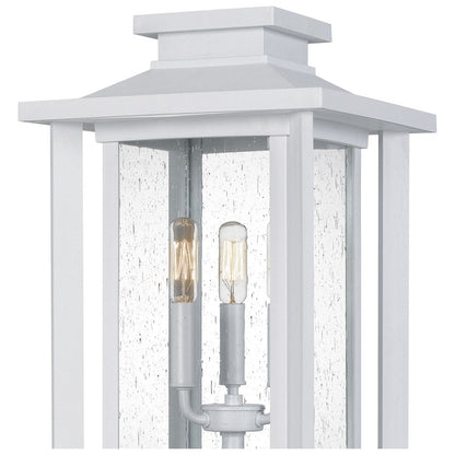 Wakefield 3 Light Outdoor Post Lantern, White Lustre