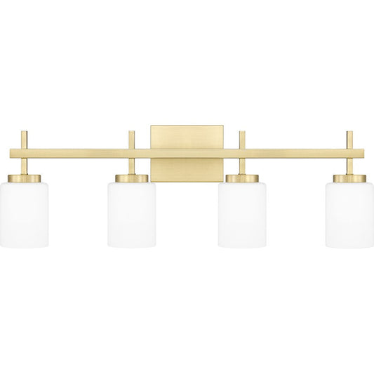 Wilburn 4 Light Bath Light, Opal Etched